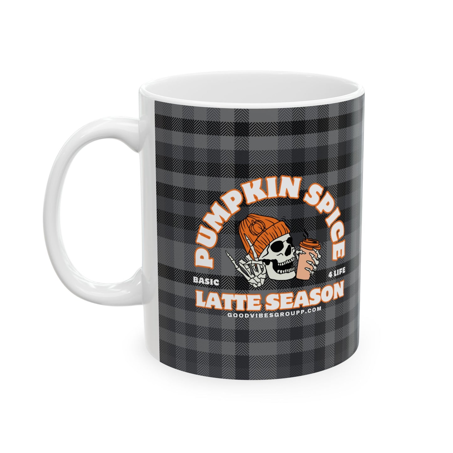 Skeleton Pumpkin Spice Latte Mug
