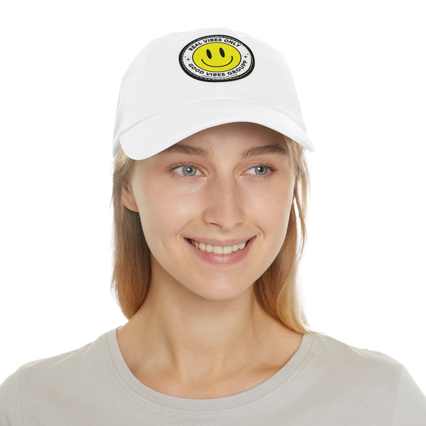 Real Vibes Leather Patch Baseball Cap
