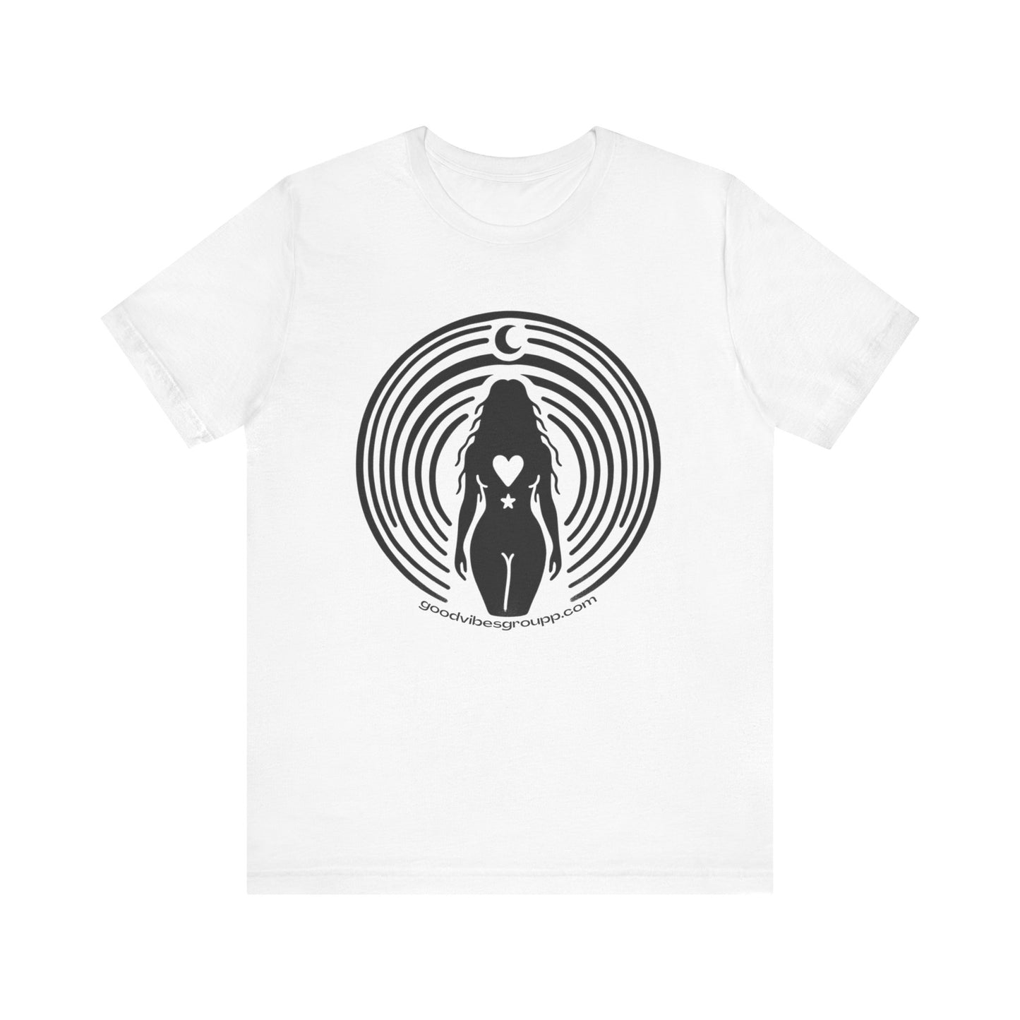 Moon Child Unisex Jersey Short Sleeve Tee - Kesha Rainbow Album Inspired Unique Art - Body Positivity Moons Heart - Graphic T-Shirt Clothes