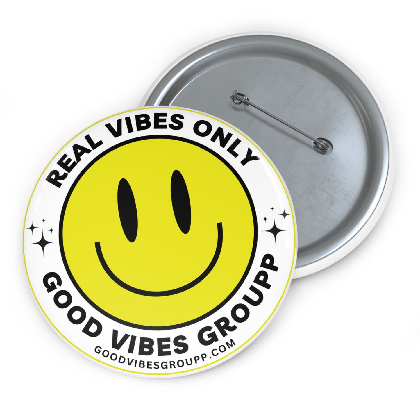 Real Vibes Only Safety Pin