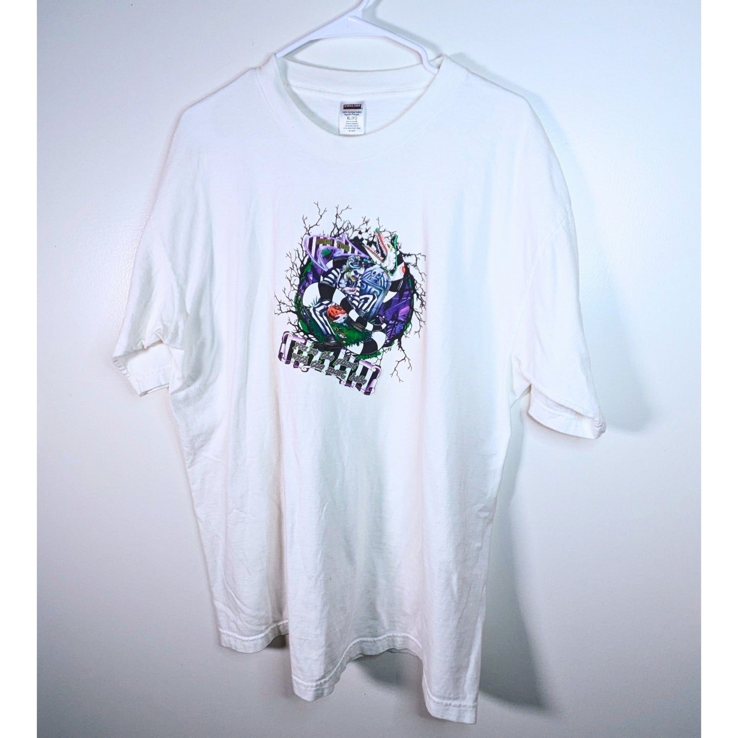 White Beetlejuice Graphic T-Shirt
