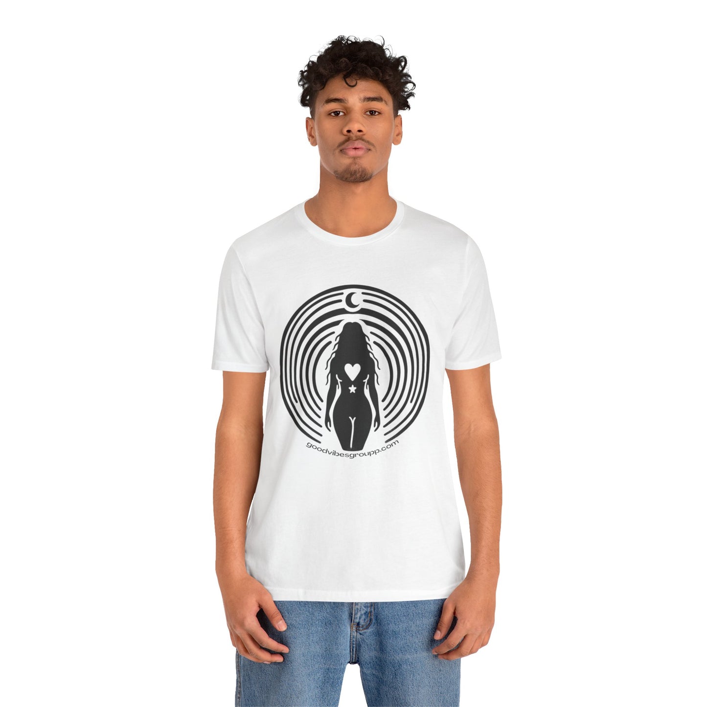 Moon Child Unisex Jersey Short Sleeve Tee - Kesha Rainbow Album Inspired Unique Art - Body Positivity Moons Heart - Graphic T-Shirt Clothes