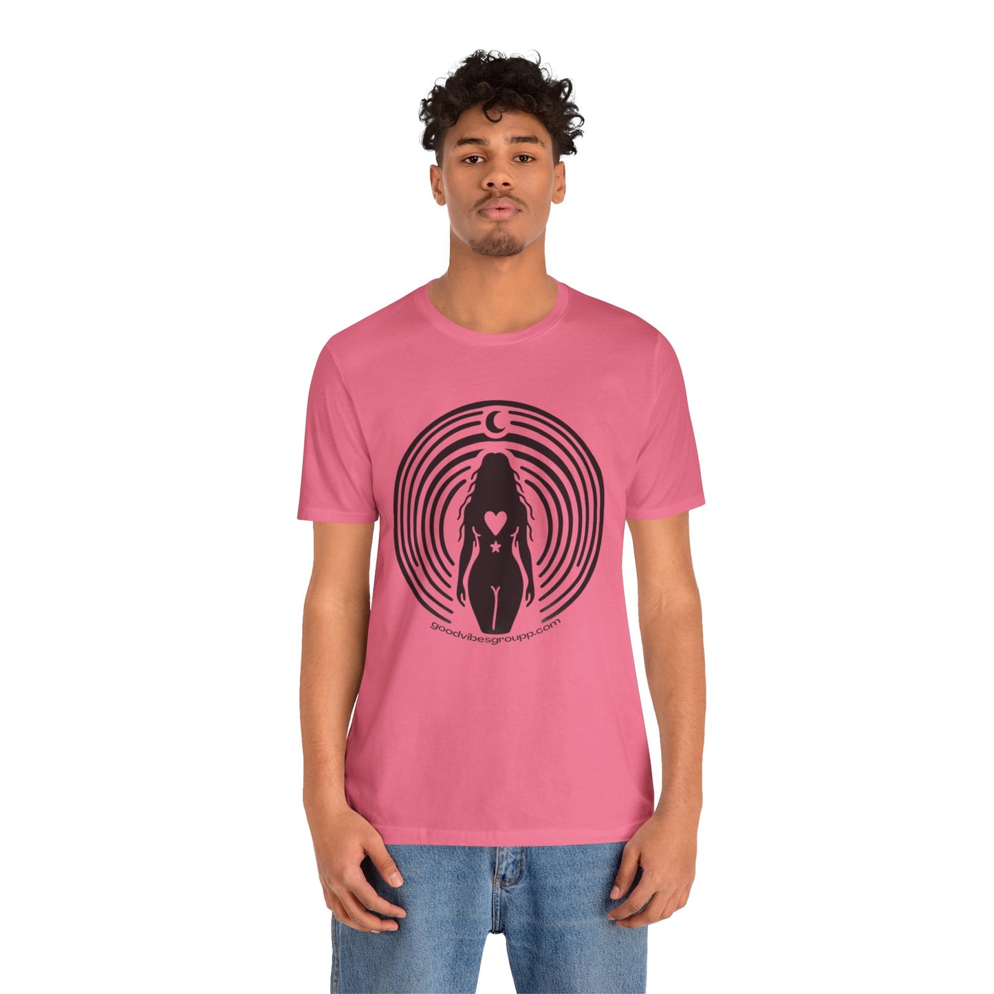 Moon Child Unisex Jersey Short Sleeve Tee - Kesha Rainbow Album Inspired Unique Art - Body Positivity Moons Heart - Graphic T-Shirt Clothes