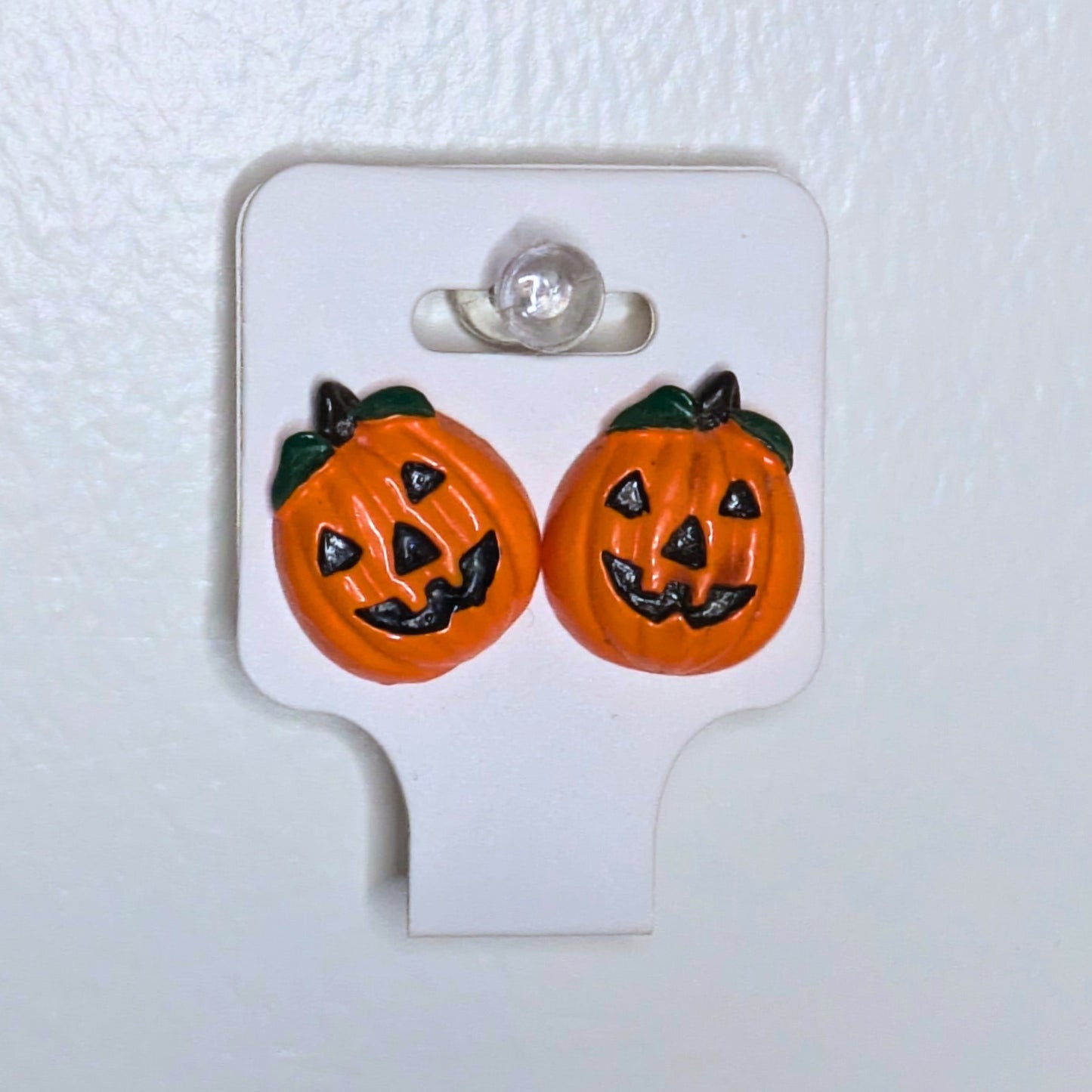 Pumpkin Stud Halloween Earrings π