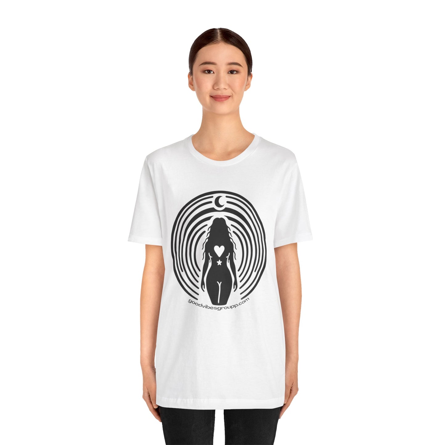 Moon Child Unisex Jersey Short Sleeve Tee - Kesha Rainbow Album Inspired Unique Art - Body Positivity Moons Heart - Graphic T-Shirt Clothes