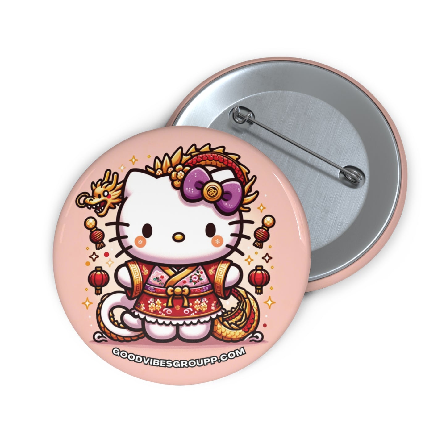 Pin Button Chinese Lunar New Year