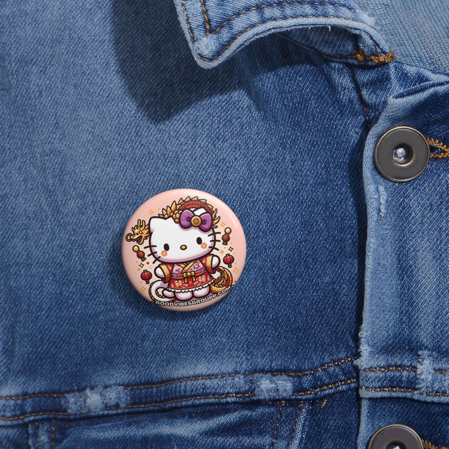 Pin Button Chinese Lunar New Year