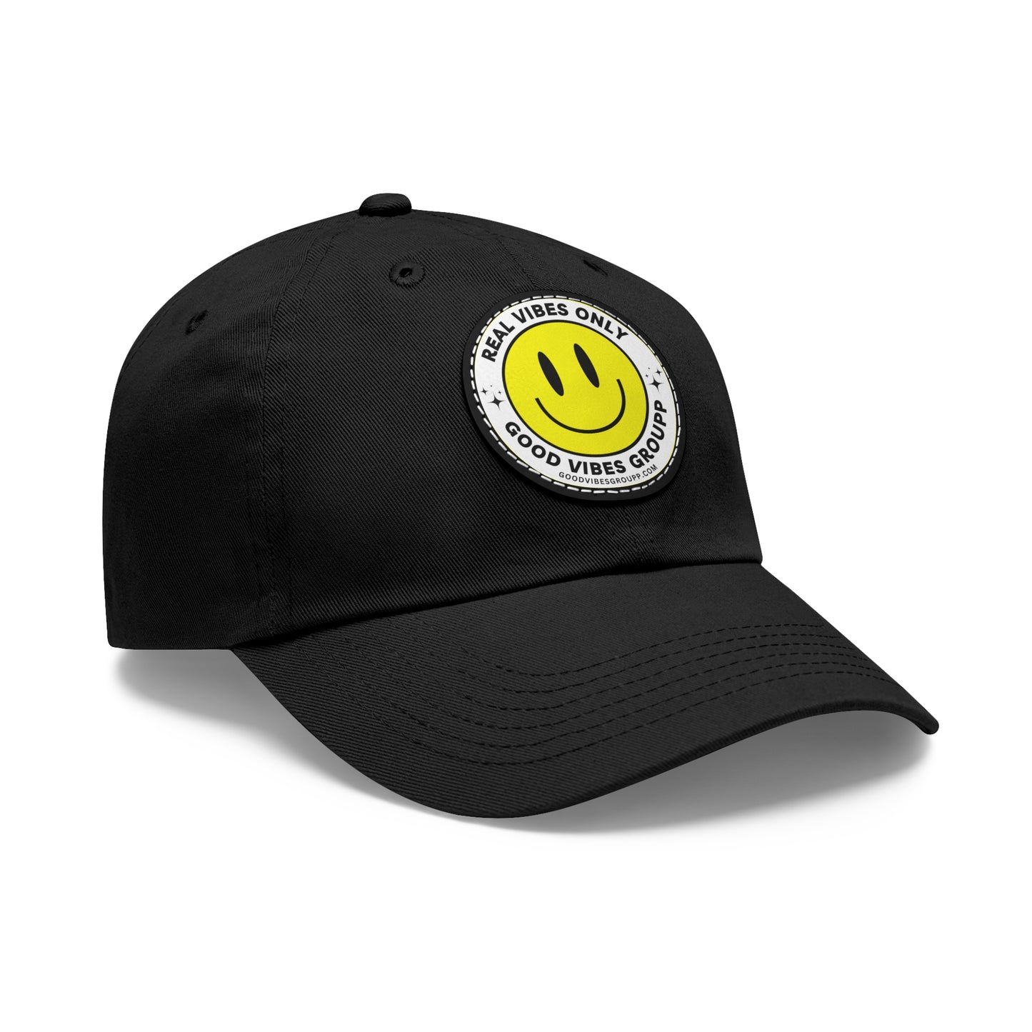 Real Vibes Leather Patch Baseball Cap
