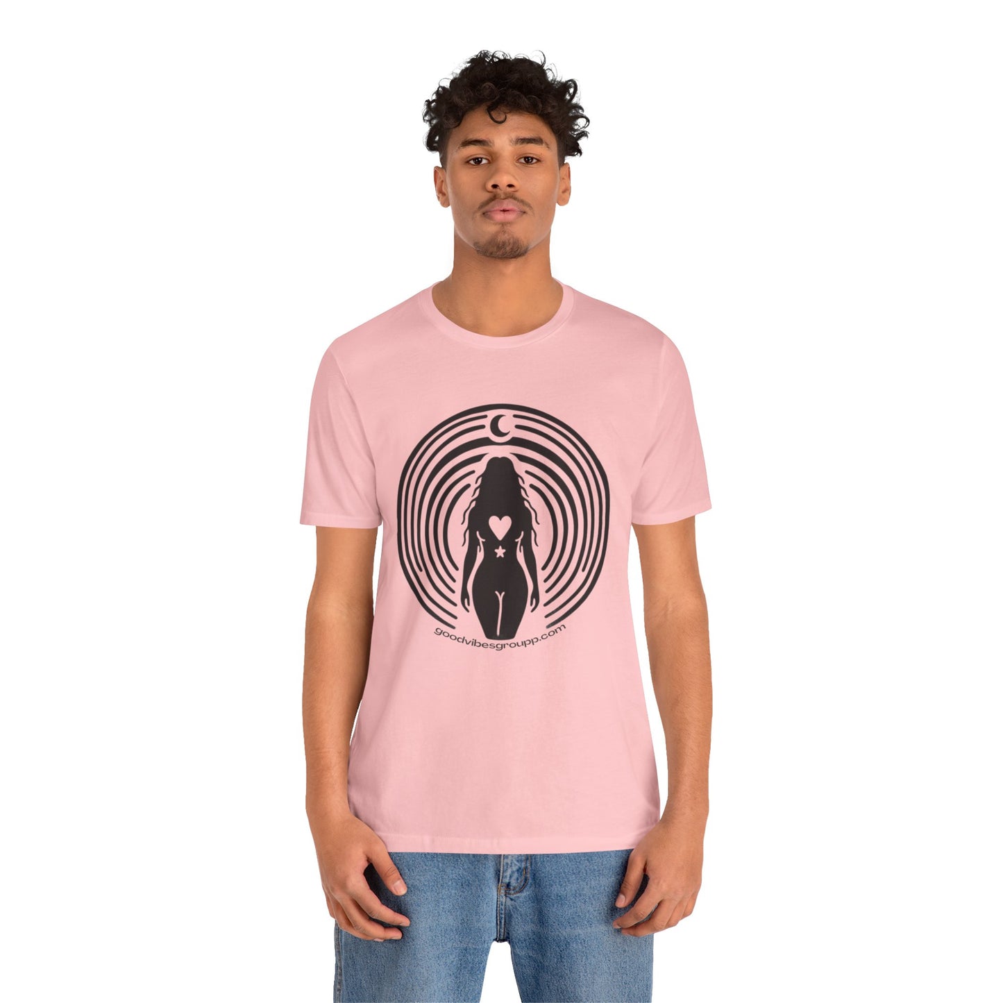 Moon Child Unisex Jersey Short Sleeve Tee - Kesha Rainbow Album Inspired Unique Art - Body Positivity Moons Heart - Graphic T-Shirt Clothes