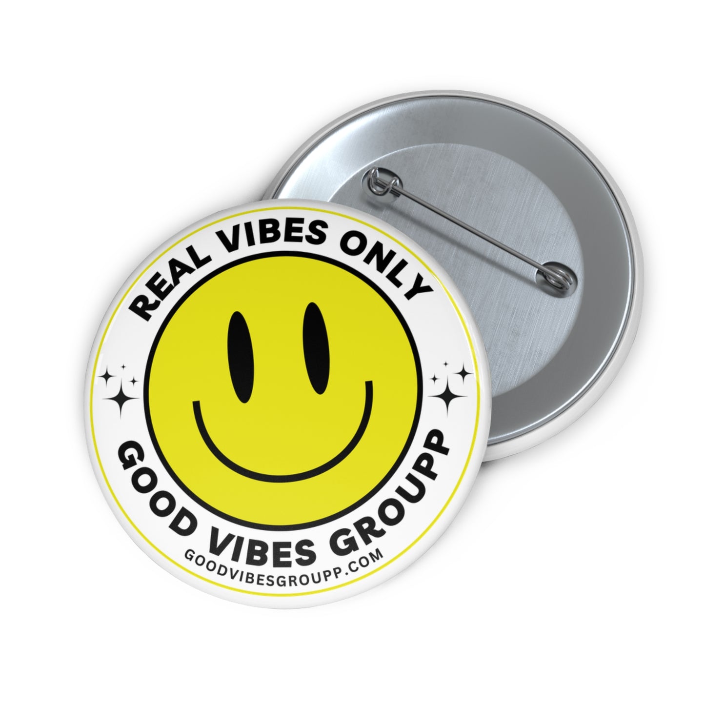 Real Vibes Only Safety Pin