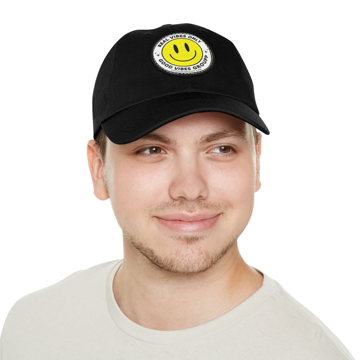 Real Vibes Leather Patch Baseball Cap