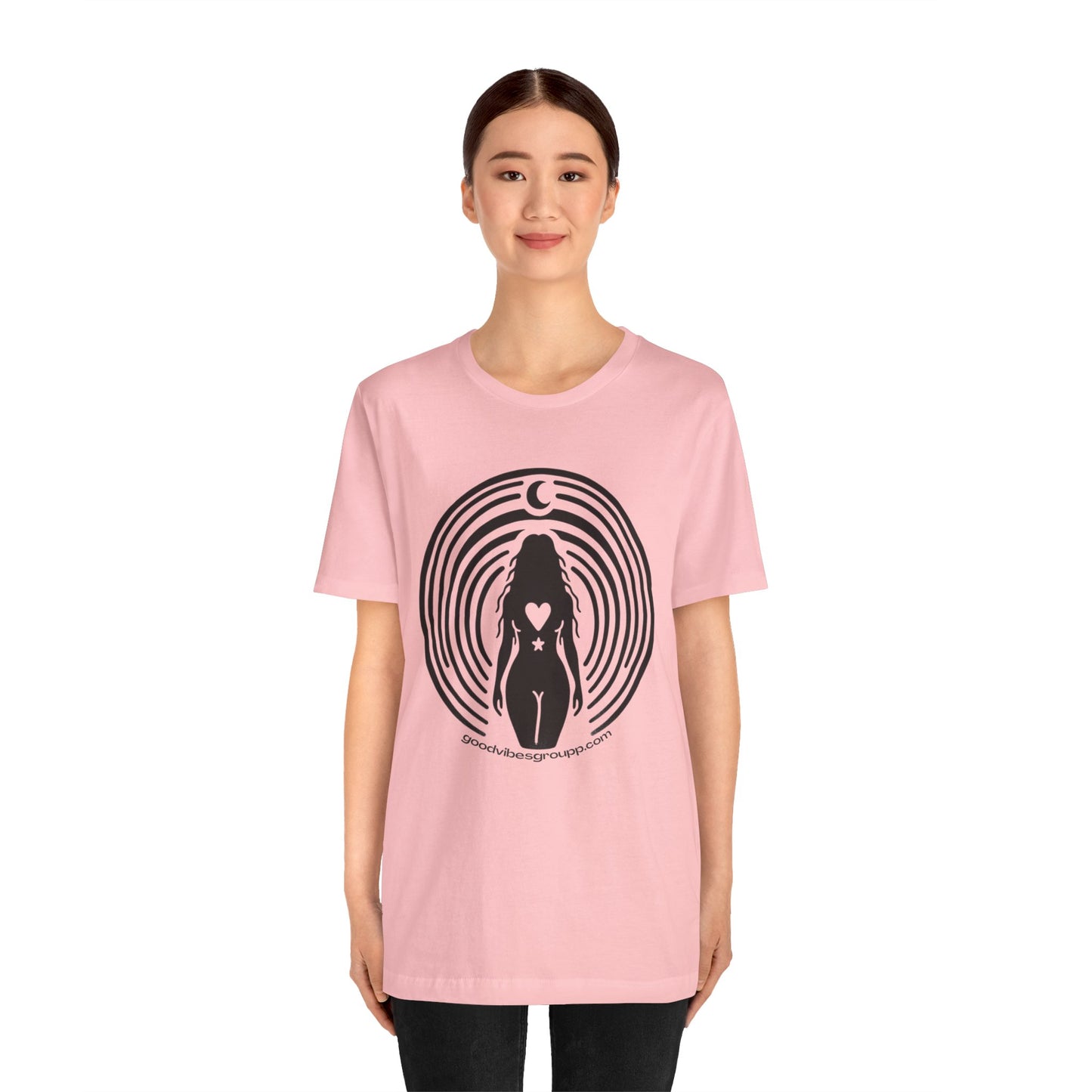 Moon Child Unisex Jersey Short Sleeve Tee - Kesha Rainbow Album Inspired Unique Art - Body Positivity Moons Heart - Graphic T-Shirt Clothes