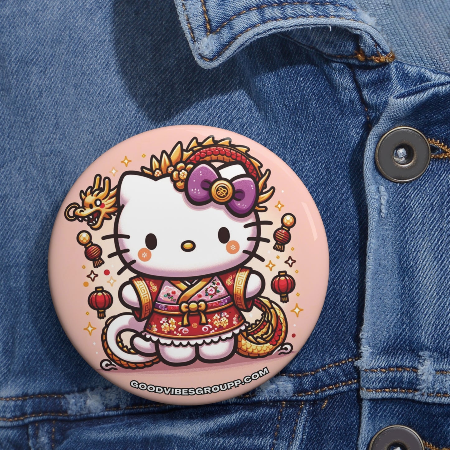 Pin Button Chinese Lunar New Year