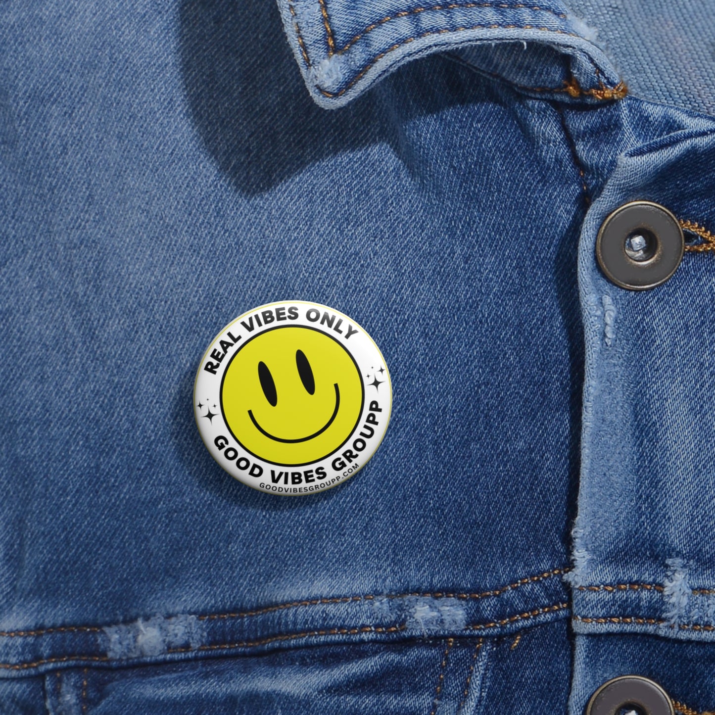 Real Vibes Only Safety Pin