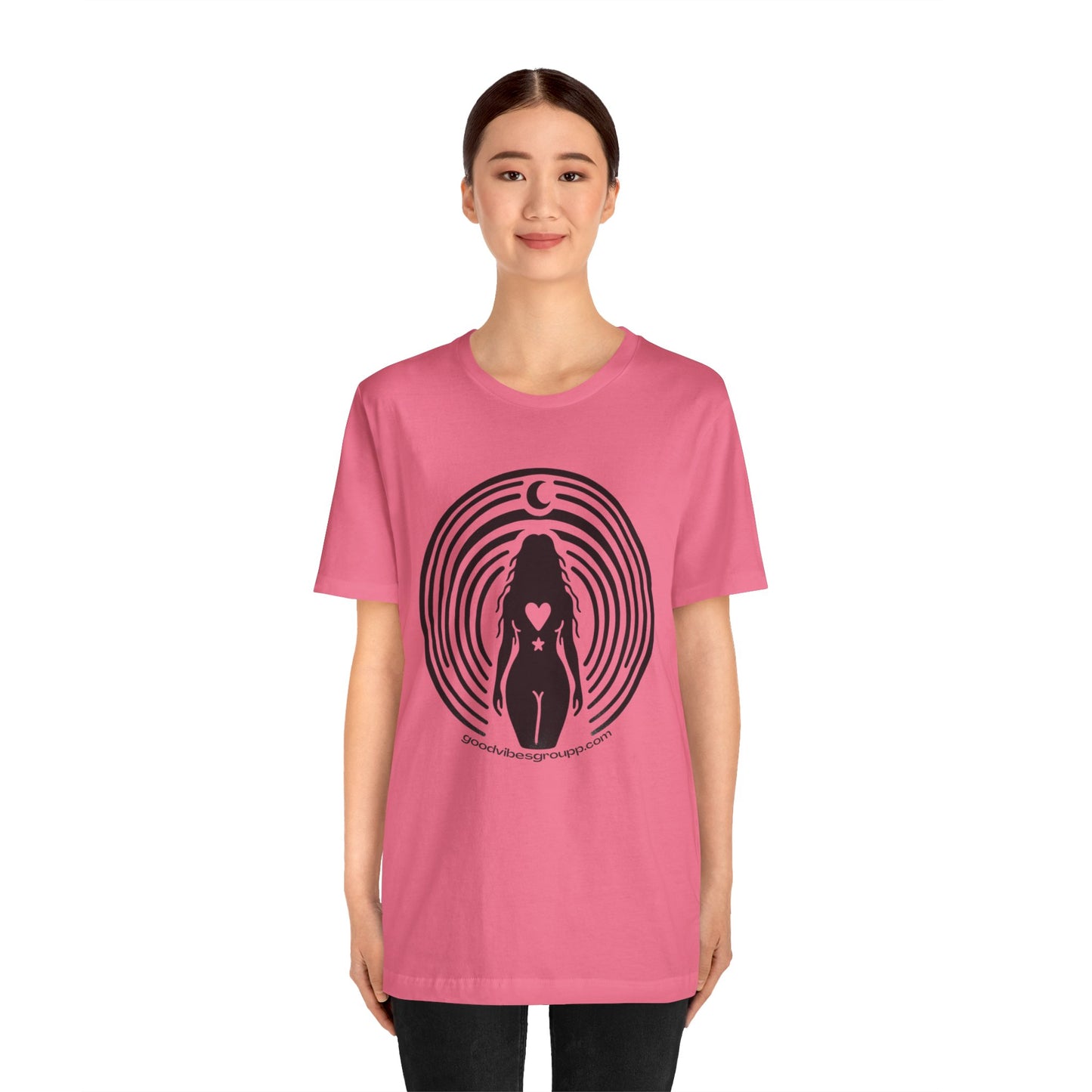Moon Child Unisex Jersey Short Sleeve Tee - Kesha Rainbow Album Inspired Unique Art - Body Positivity Moons Heart - Graphic T-Shirt Clothes