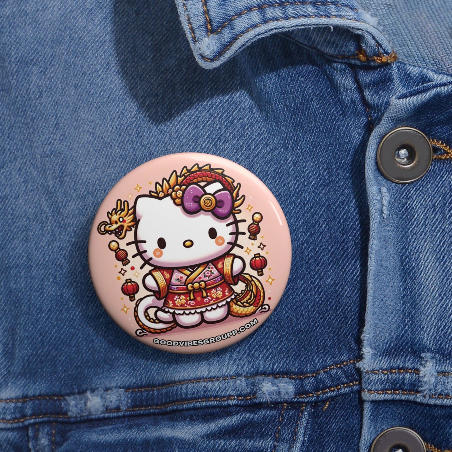 Pin Button Chinese Lunar New Year