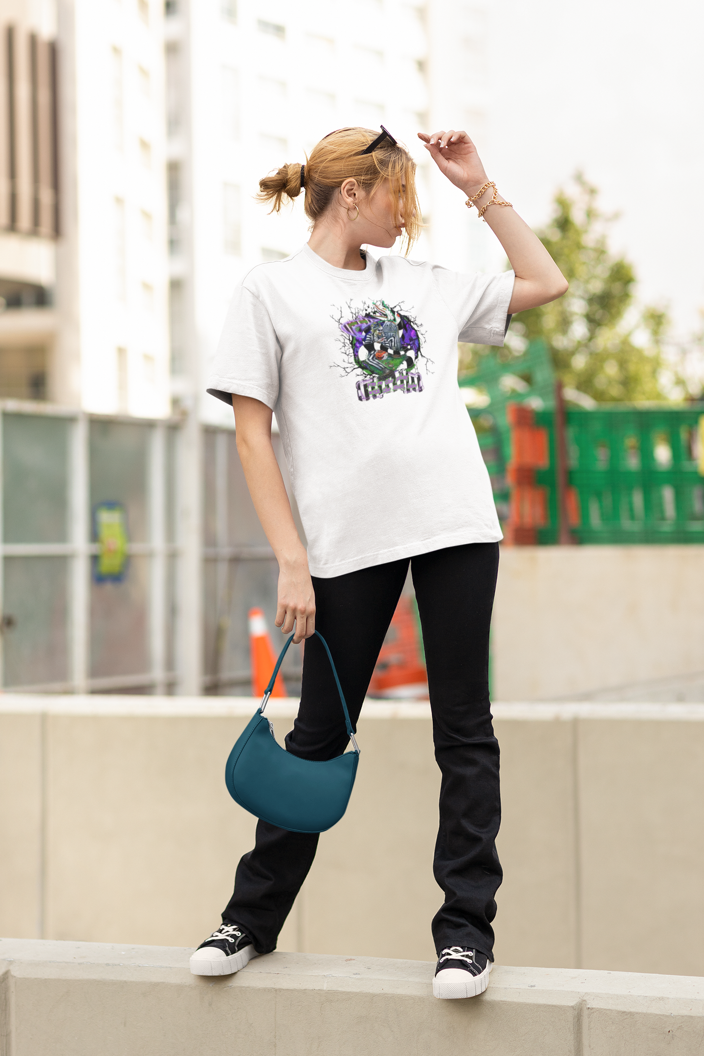 White Beetlejuice Graphic T-Shirt
