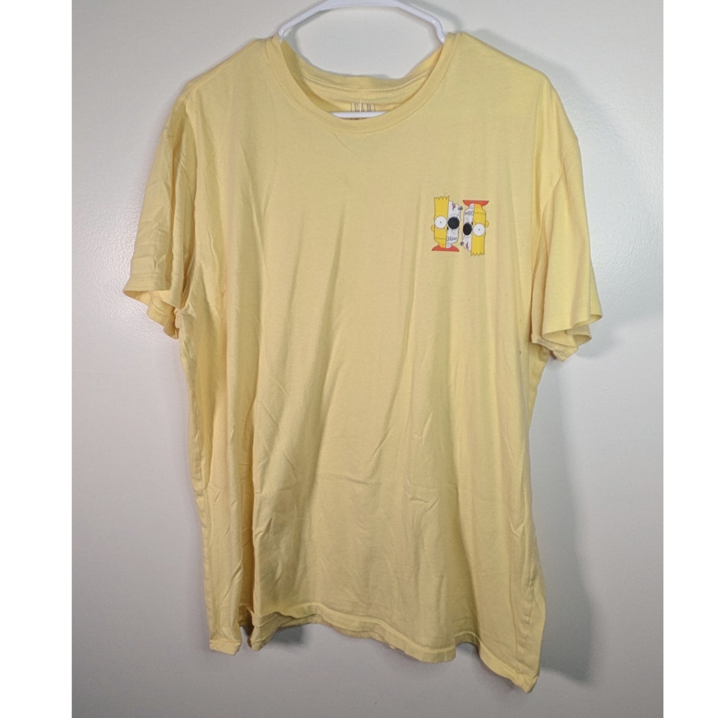 Faded Yellow Bart Simpsons Halloween T-Shirt 💀