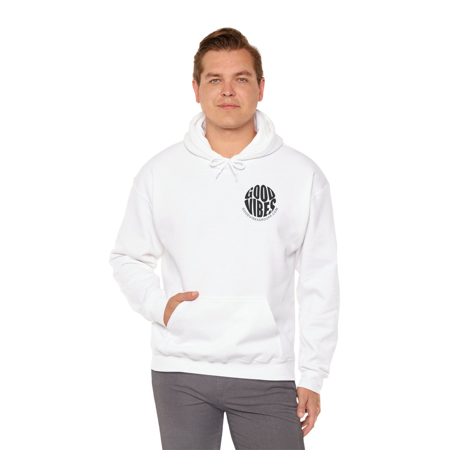 Good Vibes Circle Unisex Heavy Blend Hoodie