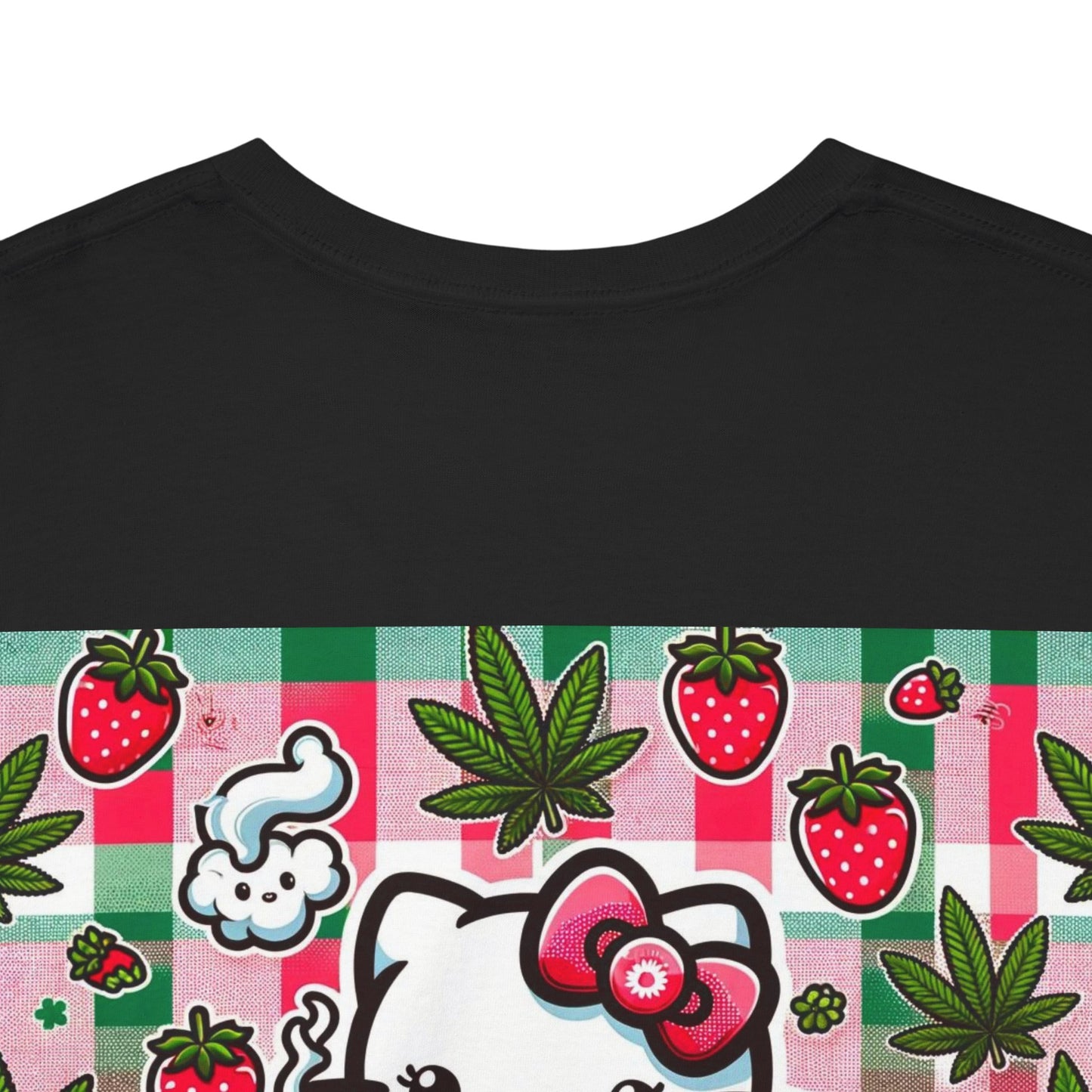 Strawberry Kitty Unisex Heavy Cotton Tee