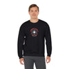 Vibes Vault Logo Sweatshirt with Globe Stars Unisex Heavy Crewneck