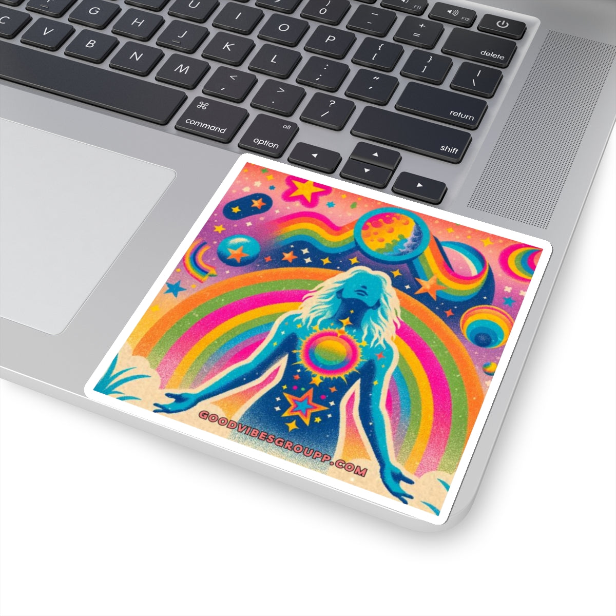 Rainbow Princess Sticker - Kiss-Cut Sticker - Kesha Rainbow Album - Space Planet Star Heart - Body Positivity - Vinyl Stickers