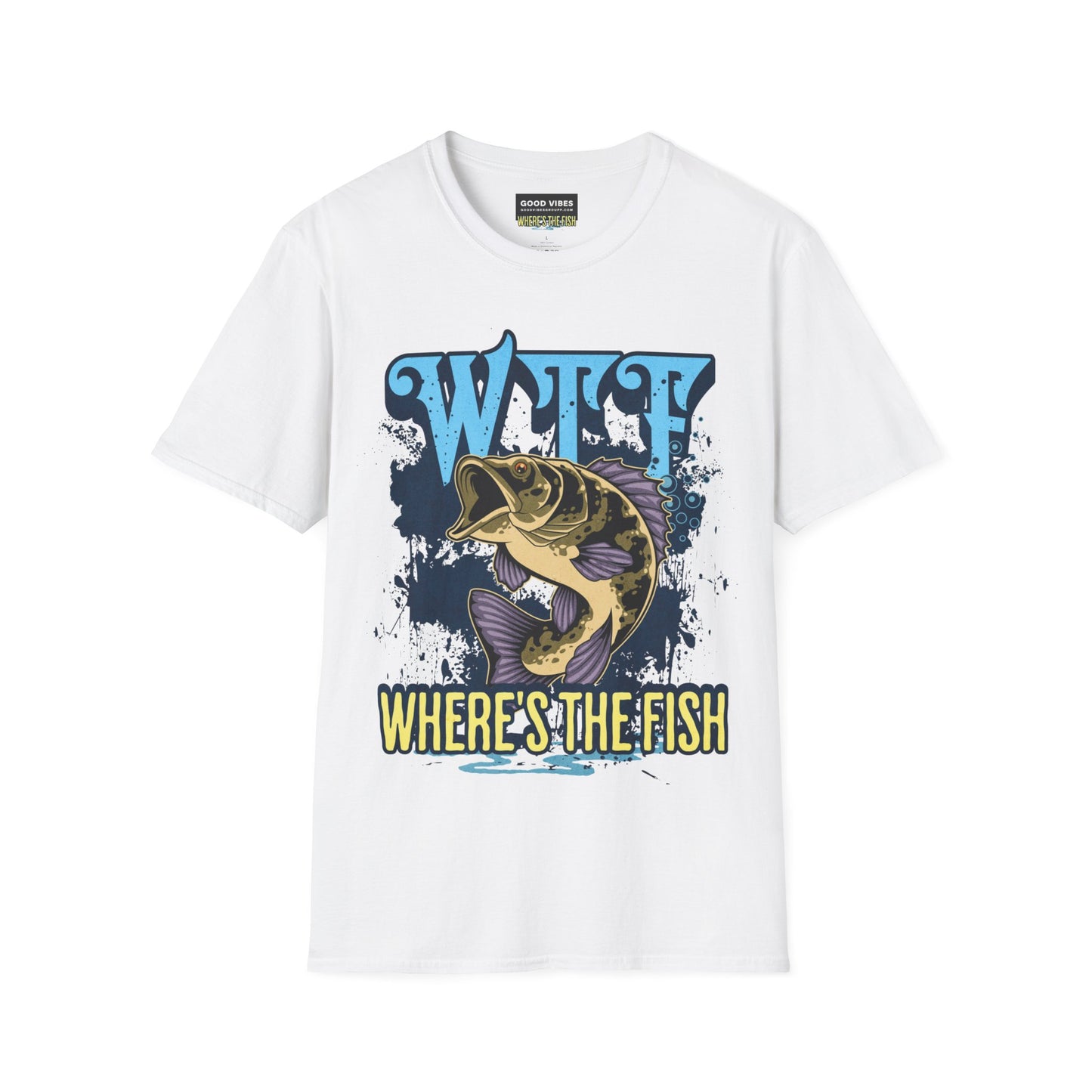 WTF What the Fish Shirt - Fly Fishing - Boat Fishing - Unisex T-Shirt - Funny Tee - Sports Top Gift - Personalization FREE! Boat Lake Life