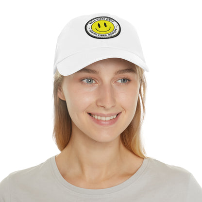 Real Vibes Leather Patch Baseball Cap