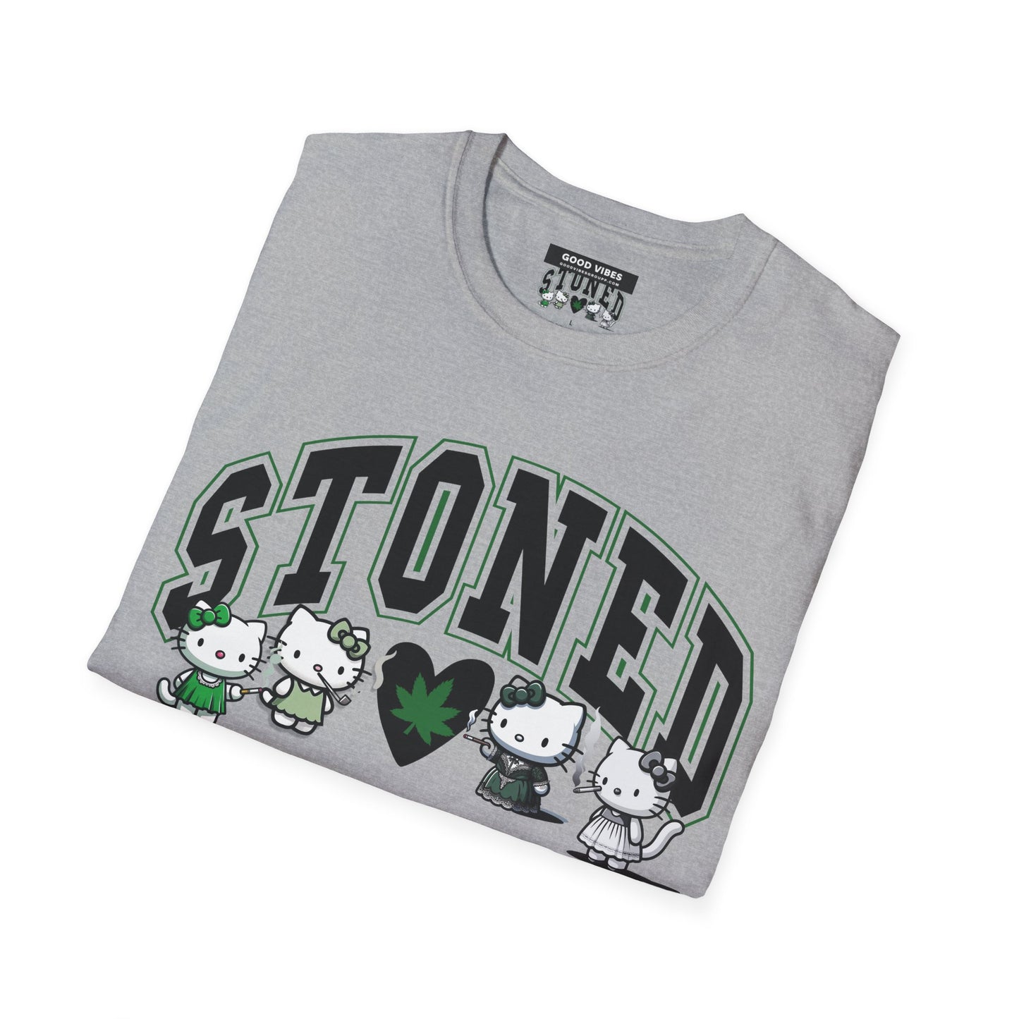 Stoned Cats T-Shirt - Cute Kawaii Cat Lovers