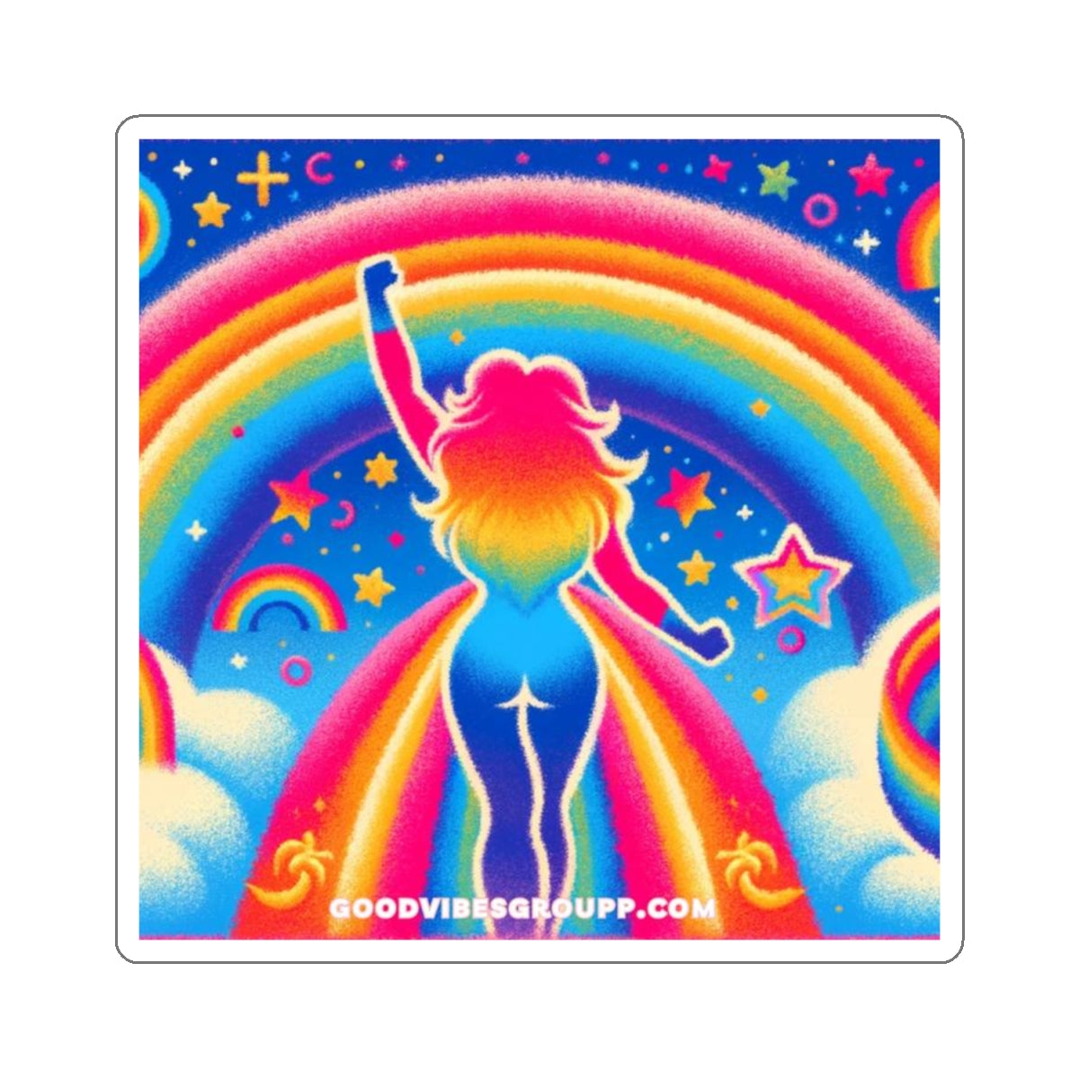 Freedom Rainbow Sticker