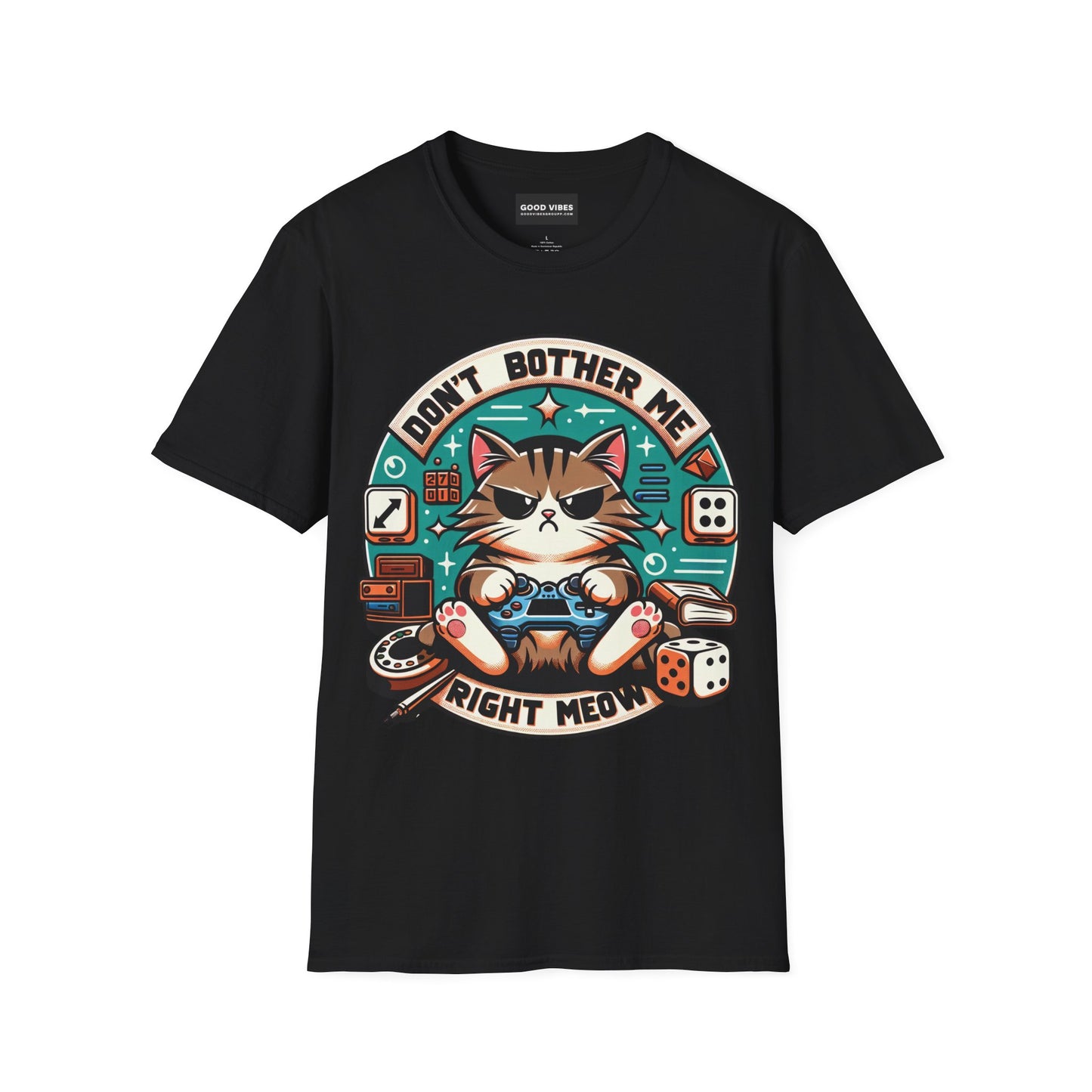 Grumpy Cat Gaming Shirt - Don't Bother Me Right Meow