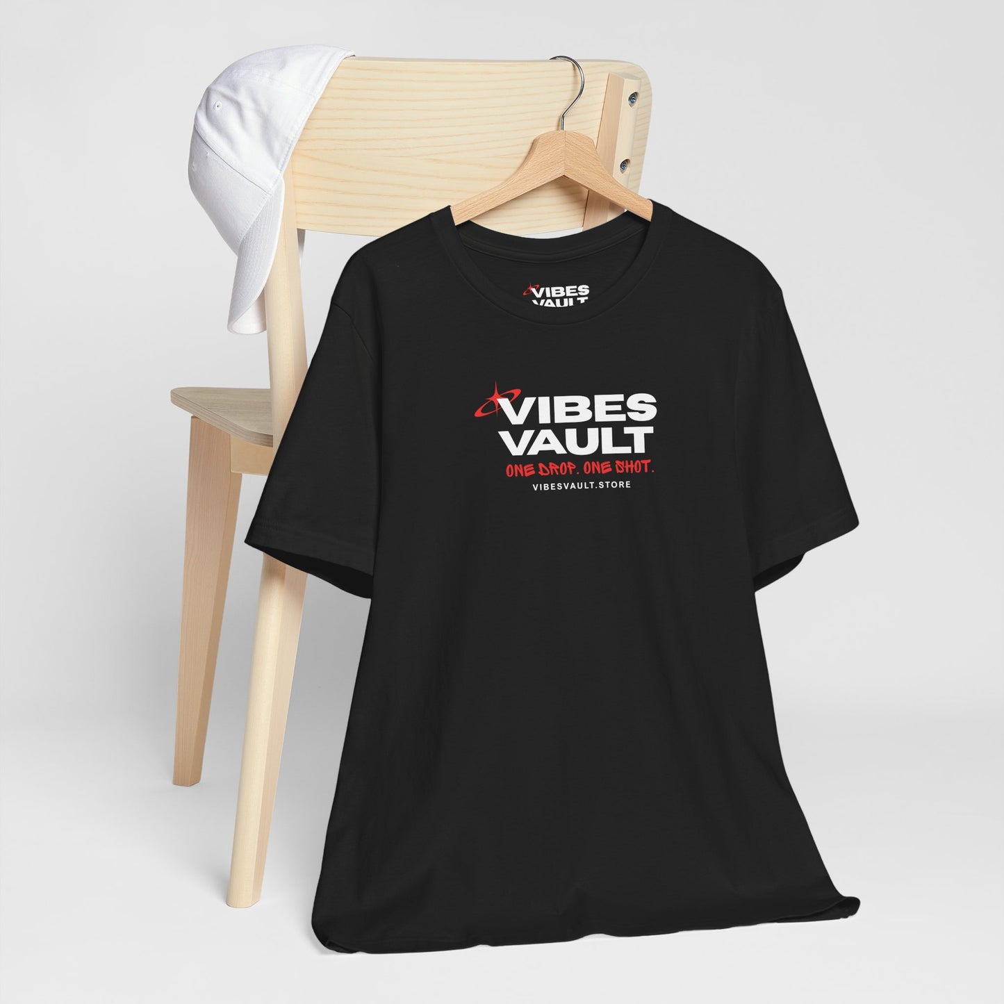 Vibes Vault Logo Unisex Graphic T-Shirt with Starburst
