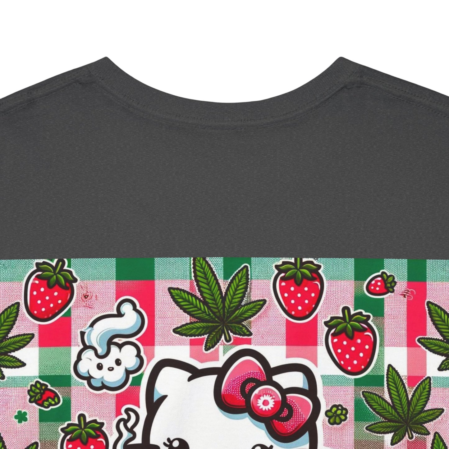 Strawberry Kitty Unisex Heavy Cotton Tee