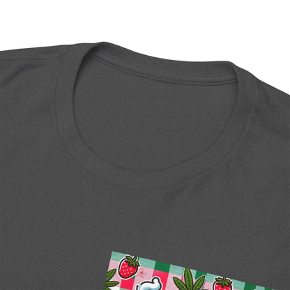 Strawberry Kitty Unisex Heavy Cotton Tee