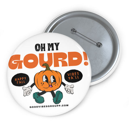 Oh My Gourd Pin Buttons