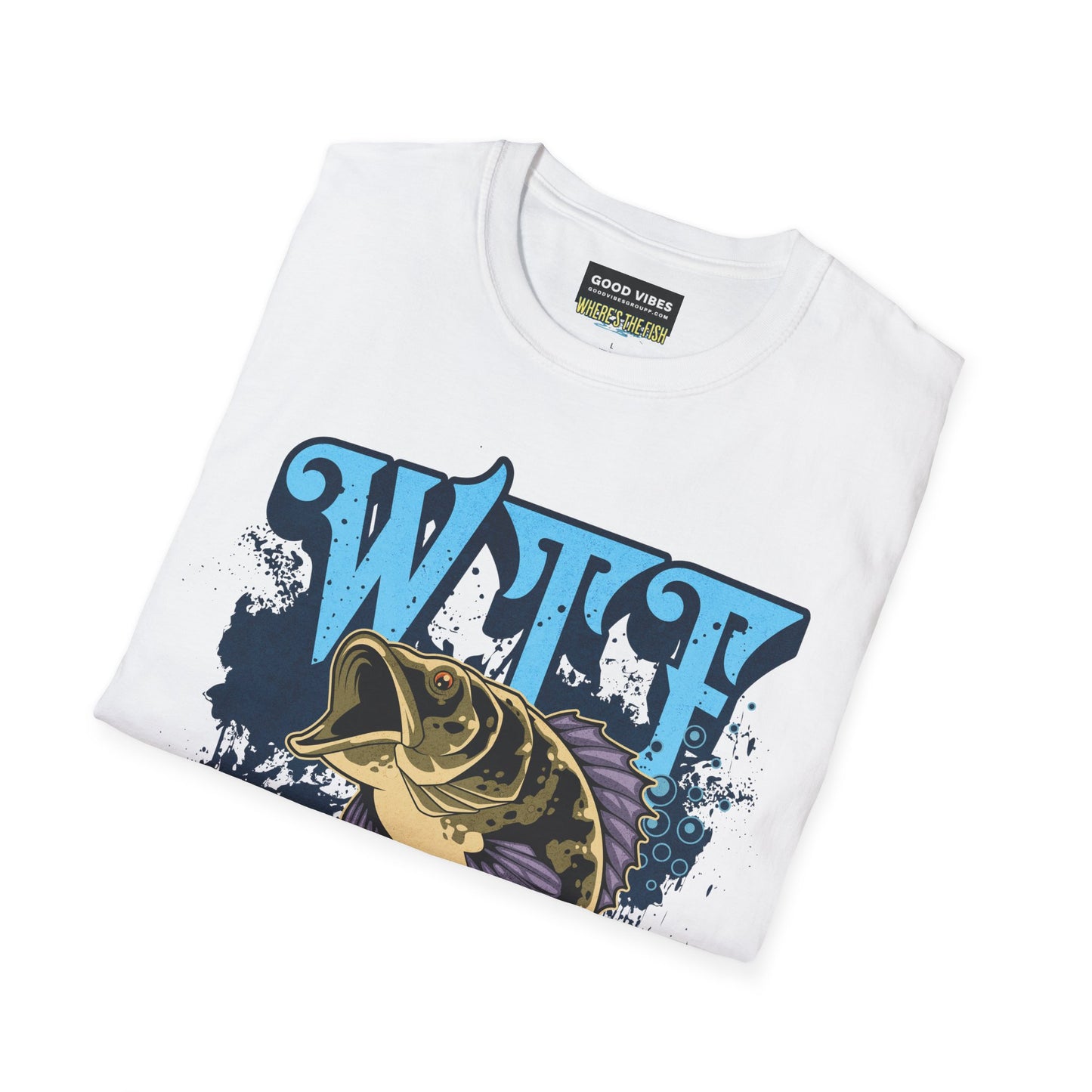 WTF What the Fish Shirt - Fly Fishing - Boat Fishing - Unisex T-Shirt - Funny Tee - Sports Top Gift - Personalization FREE! Boat Lake Life