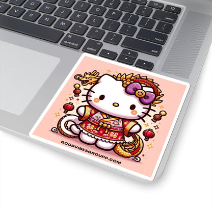 Sticker Cute Cat Luna New Year