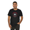 Vibes Vault Logo Unisex Graphic T-Shirt with Globe Stars