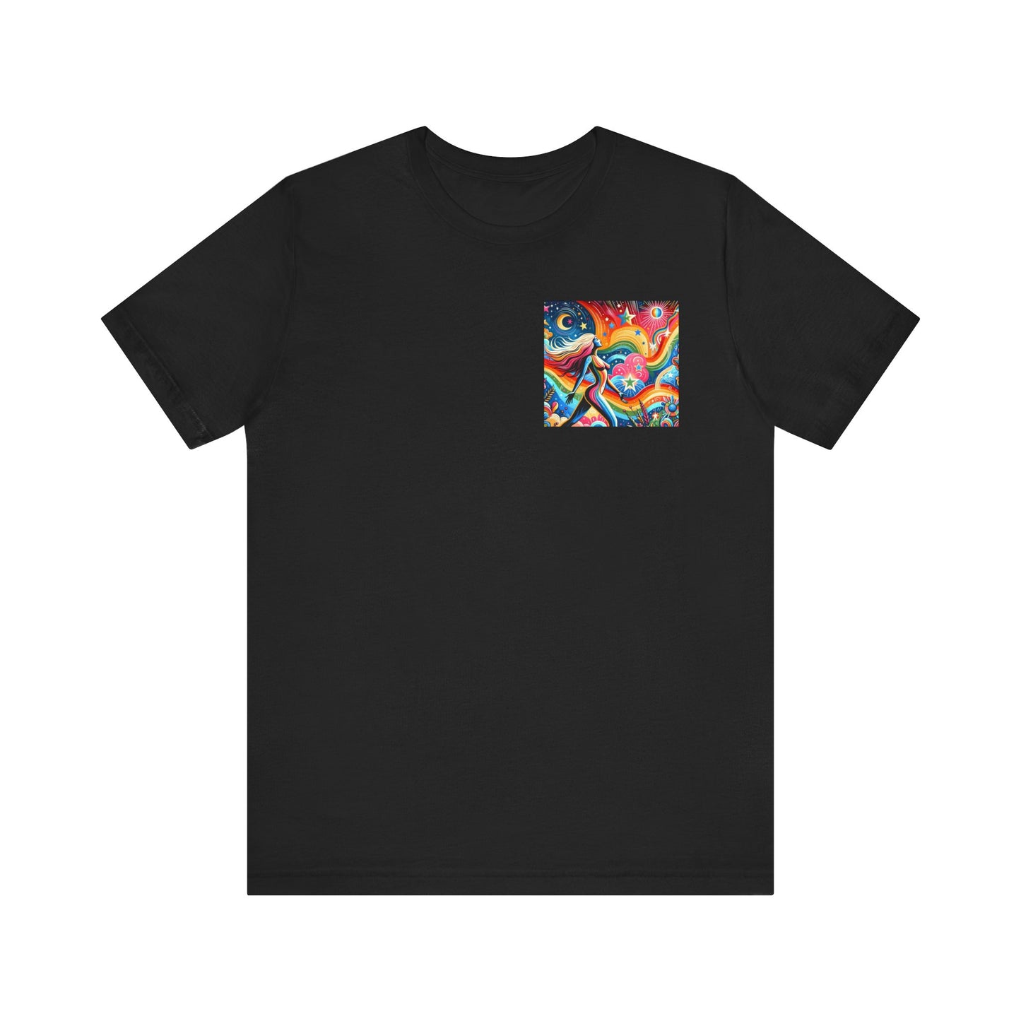 Rainbow Queen T-Shirt - Unisex Jersey Short Sleeve Tee - Kesha Rainbow Album Inspired Unique Art - Body Positivity - Graphic T-Shirt