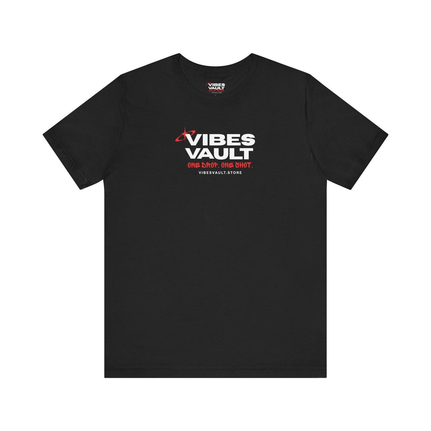 Vibes Vault Logo Unisex Graphic T-Shirt with Starburst