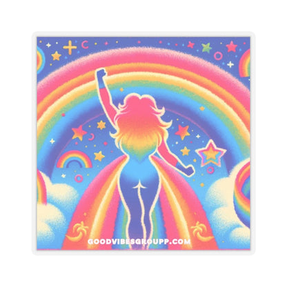 Freedom Rainbow Sticker