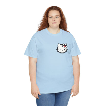 Bow Cat Unisex Heavy Cotton Tee