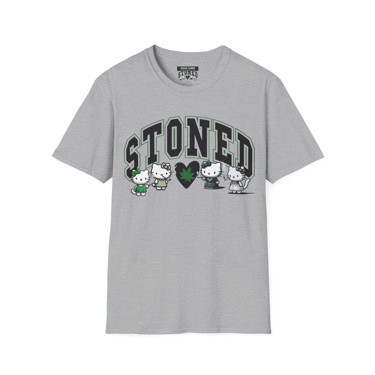 Stoned Cats T-Shirt - Cute Kawaii Cat Lovers