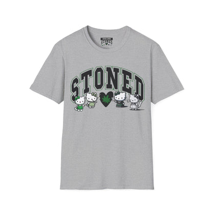 Stoned Cats T-Shirt - Cute Kawaii Cat Lovers