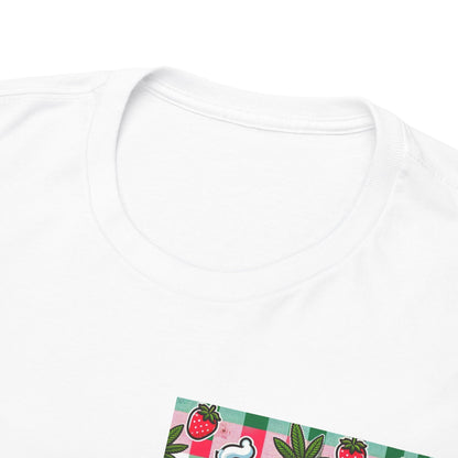 Strawberry Kitty Unisex Heavy Cotton Tee