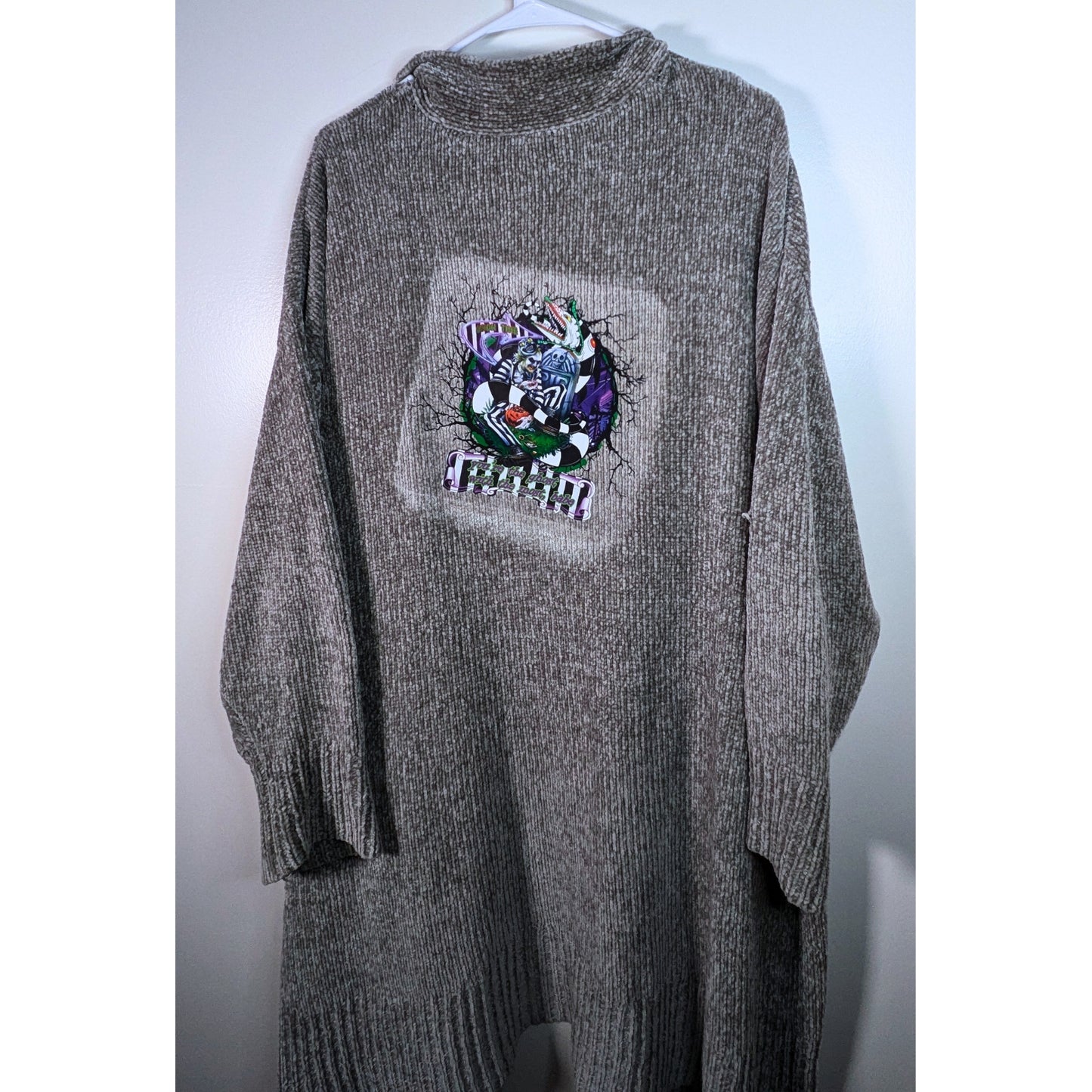 Super Soft Grey Beetlejuice Sweater