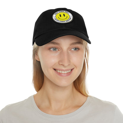 Real Vibes Leather Patch Baseball Cap