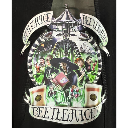 Jewel-Embellished Beetlejuice Black Pullover Sweater 🖤