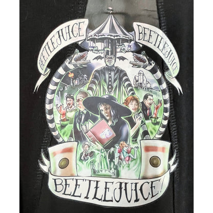 Jewel-Embellished Beetlejuice Black Pullover Sweater 🖤