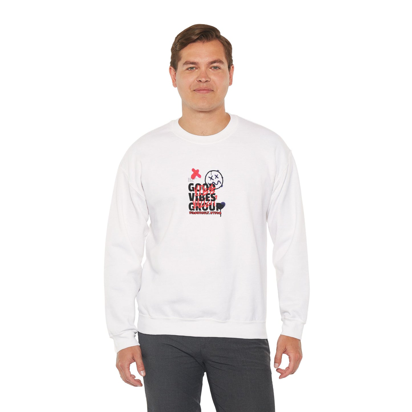 Good Vibes Group Vibes Vault Logo Sweatshirt Unisex Heavy Crewneck